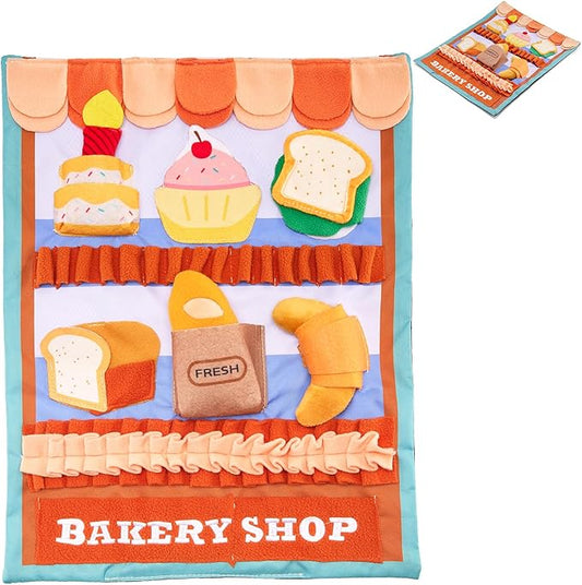 Snuffle Mat for Dogs Pastry Shoppe for Large Dog Snuffle Mat 24” x 19”, Plush Enrichment Toy for Slow Feeder, Puppy Toys to Keep Them Busy, Machine Washable, Snuffle Mat for All Breed Sizes