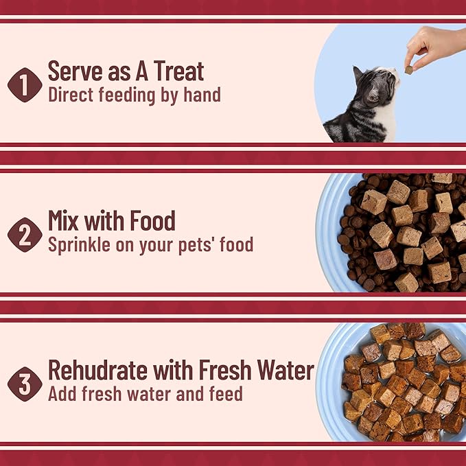 Just Try 8.82 oz Freeze Dried Beef Liver Raw Dog Treats & Cat Treats, Single Ingredient, Health Training Treats or Meal Food Topper, High Protein, Grain Free, Gluten Free, Rich in Iron & Vitamin A