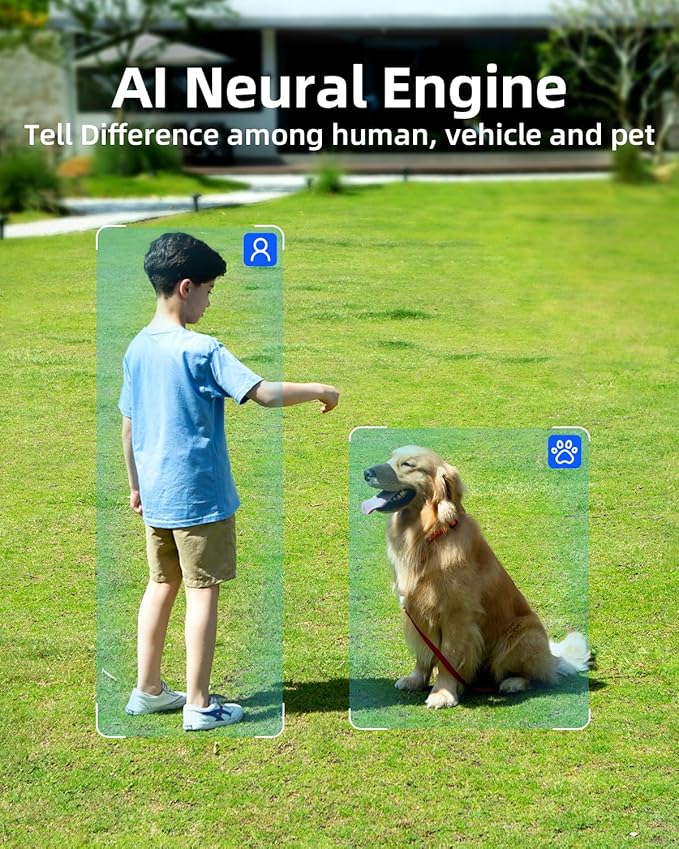 Noorio B211 Security Camera Indoor Outdoor Wireless 2K+ Bluetooth Camera for Home Security, Motion Activated Security Camera Spotlight Color Night Vision 16GB Local Storage Work with Alexa Magntic