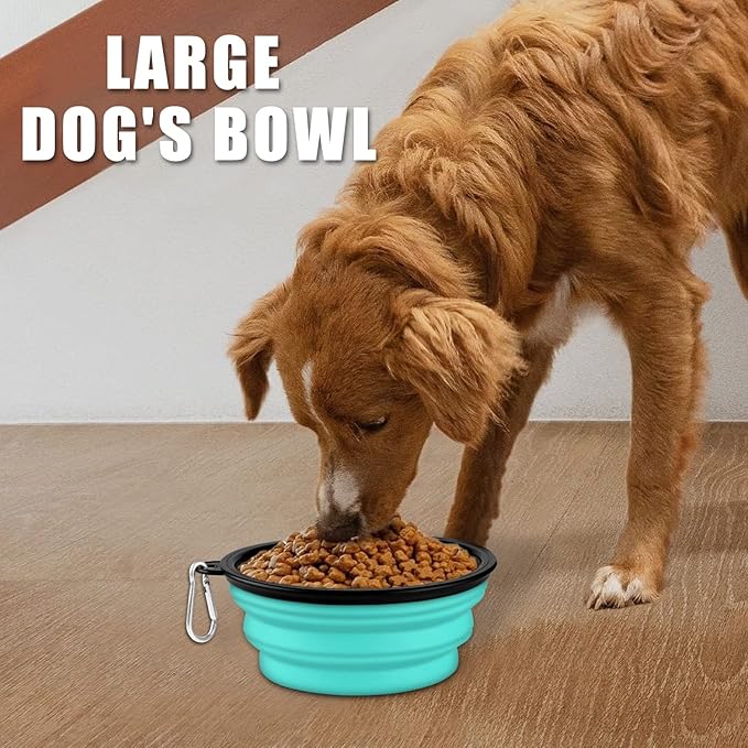 Collapsible Dog Bowl, Lightweight and Portable, Ideal for Camping, Hiking, and Outdoor Use