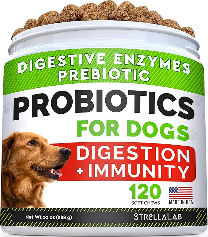 Glucosamine Treats for Dogs + Dog Probiotics Treats for Picky Eaters Bundle - Joint Supplement w/Omega-3 Fish Oil, Chondroitin, MSM and Digestive Support, Allergy, Gas and Constipation Relief
