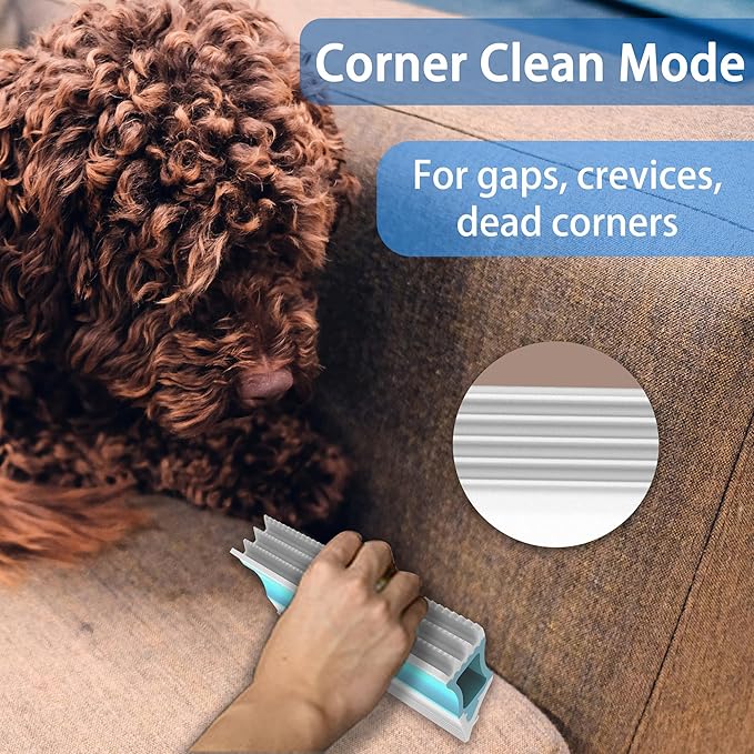 4IN1 Pet Hair Remover, Dog/Cat Fur Removal Tool - Design to Uproot and Clean Embedded Pets Hair in Carpet, Couchs, Cat Trees, Portable Fur Cleaning for Car Interior During Travel with Your pet, Pro
