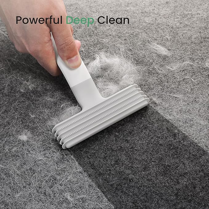 Layer Brush Pet Hair Removal Tool for Raking up Embedded Hair and Debris, Reusable Fabric-Friendly Cat and Dog Hair Remover for Couch, Car, Rug, Cat Tree and Others