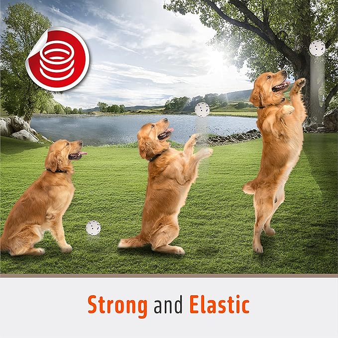 Dog Balls Chew Toys Tennis Ball for Aggressive Chewers Teething Molar Toys Water Toy Interactive Fetch Balls Gift Set for Large Medium Dog and Puppies (4 Pack-White)