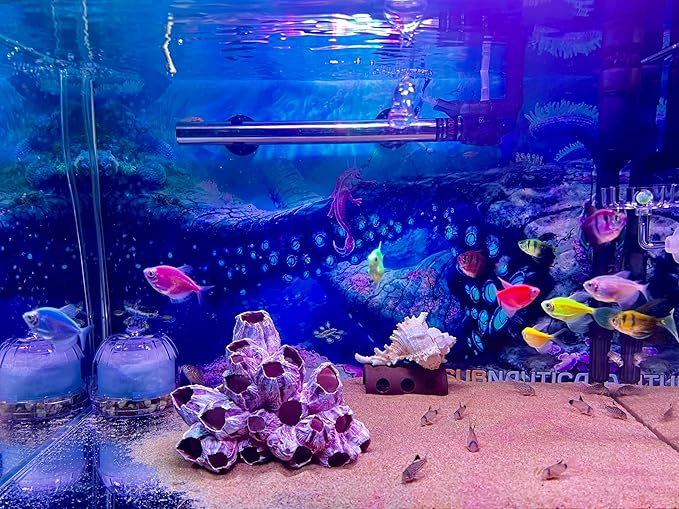 Large Purple Barnacles Clusters, Aquarium Decor with Purple Coral for Fish Tank