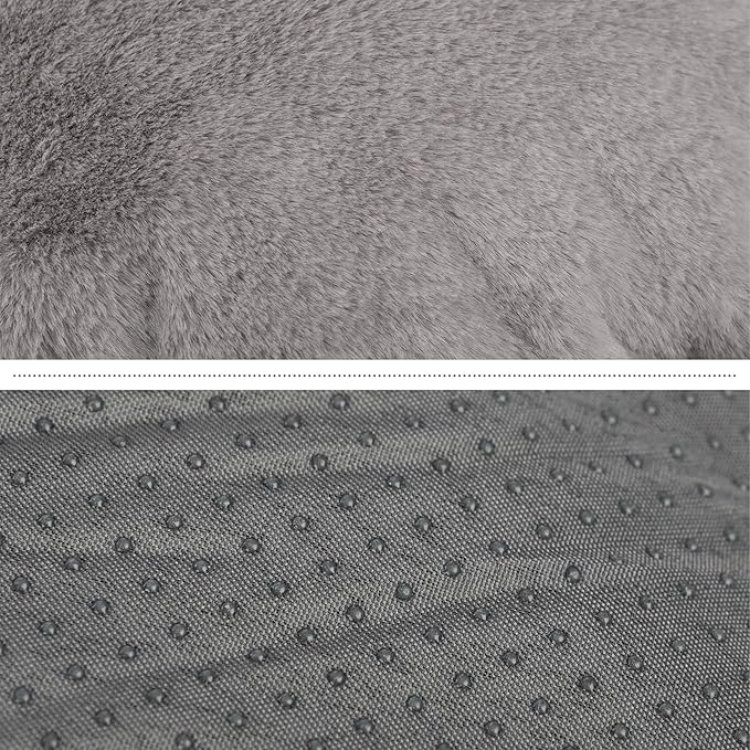 PETMAKER Dog Bed - Donut Pet Bed for Small Dogs - Dog Bed with Removable Washable Cover and Anti-Slip Bottom - Puppy Essentials (Gray)