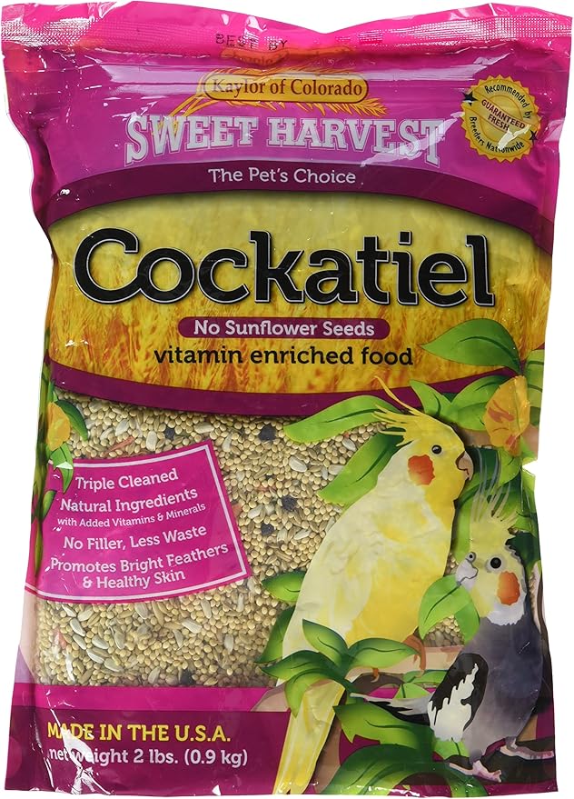 Kaylor-Made Cockatiel Food Without Sunflower