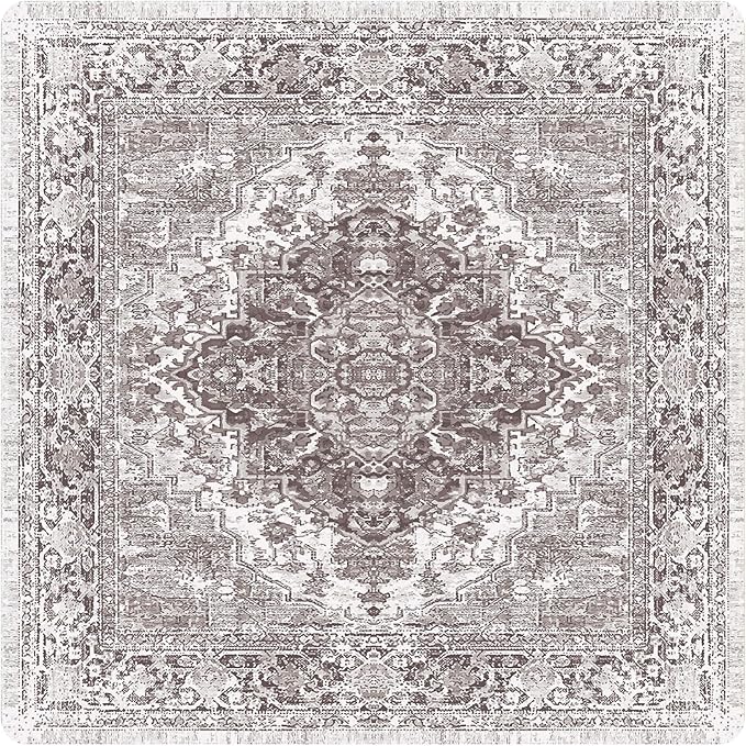 nunubaby Washable Pee Pads for Dogs, Stylish, Non-Slip and Leak-Proof Pee Pads. Reusable Potty Pads for Dogs for Crates and Floors.(Brown/Geo, 36" x36")