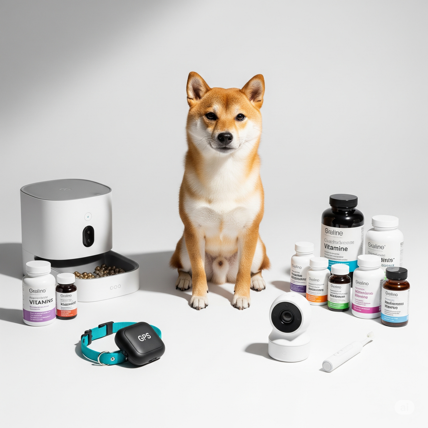 Smart pet technology products including automatic feeders, water fountains, GPS collars, and health monitors for healthier and happier pets.
