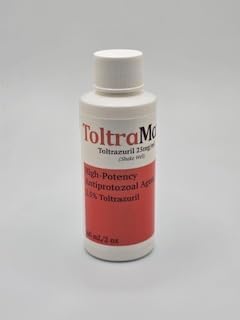 Toltrazuril 2.5% for Horses, Dogs, Cats, 60mL/2 Ounce, for Non-Food Chain Animals, Alfalfa