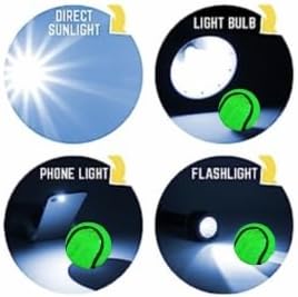 Glow in The Dark Tennis Balls for Dogs, Small-Medium Size, 3 Pack (Glow in The Dark)