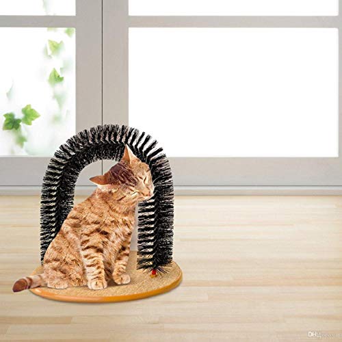 BUYTER Cat Massage Scratching Itch Kitty Hair Tools Beauty Care Brush Bristle Arch