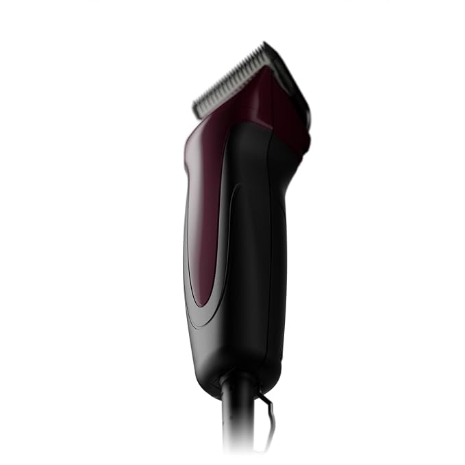 Andis 68530 Excel Professional 5-Speed Detachable Blade Clipper Kit - Animal/Dog Grooming, Rotary Motor, Soft-Grip Anti-Slip Housing, 14-Inch Cord, for All Coats & Breeds, SMC, Burgundy