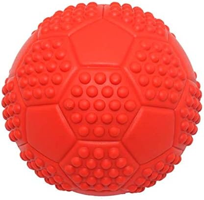 Squeaky Dog Toys, Non-Toxic Rubber Play Balls - Interactive & Training Chew Toys for Puppies & Small/Medium Dogs (7cm/2.75in Pack of 3)