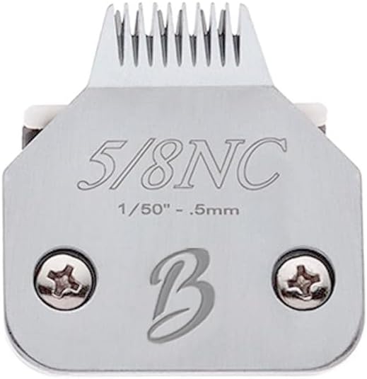 Detachable A Series 5/8 Narrow Cut Blade Dog Grooming Cut Length 1/50" - 0.5mm Ideal for Toe Blade Japanese Carbonized Steel | Compatible A5 Series (5/8NC)