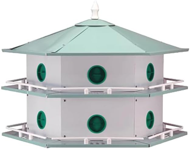 Heath 12-Room Deluxe Purple Martin House with Decoys – Durable Aluminum, Spacious Nesting, Easy Mounting