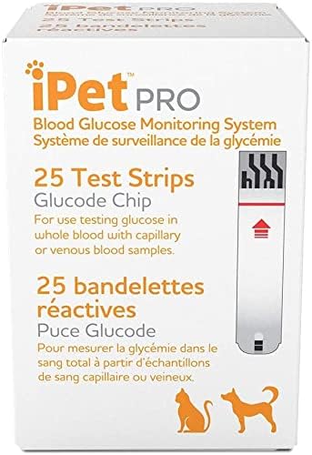 iPet PRO Blood Glucose Test Strips (Blood Glucose 25 ct. Test Strips)