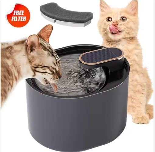 3 Liter Smart Pet Water Dispenser Perfect For Dogs and Cats, With 24/7 Filtration System To Deliver Fresh and Clean Water To Your Pets, Ultra Silent Pump Design, With Easy Setup and Cleaning, BPA Free