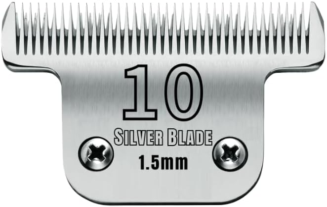T-10 Detachable Replacement Blades,Compatible with Andis Size-T-10(22305) Clippers,Size 1/16-Inch Cut Length for Dogs and Medium-Size Animals