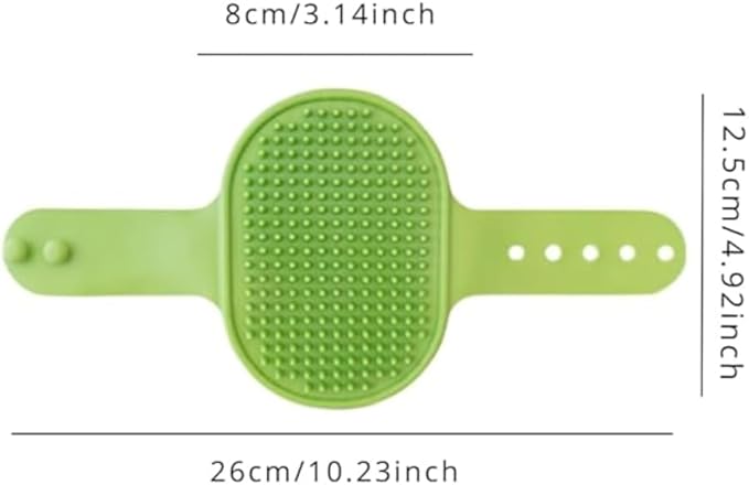 4 Pieces Cat Self Groomer Cat Brushes Silicone Cat Combs for Indoor Cat Corner Cat Face Scratcher Adjustable Cat Massager (Green+Yellow)