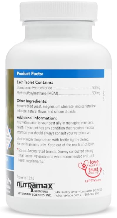 Nutramax Cosequin for Dogs Joint Health Supplement, Contains Glucosamine for Dogs, MSM, Supports Healthy Joints, Chewable Tablets, 75 Count