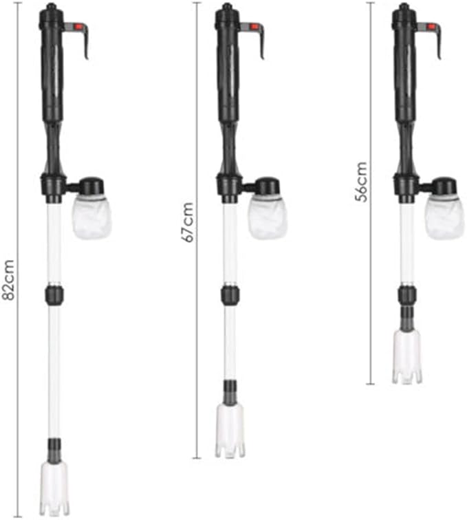 Gigicloud Fish Tank Cleaner Electric Aquarium Vacuum Gravel Cleaner Multifunction Automatic Fish Tank Cleaning Tools for Aquarium Water Changer Wash Sand Water Filter and Water Circulation