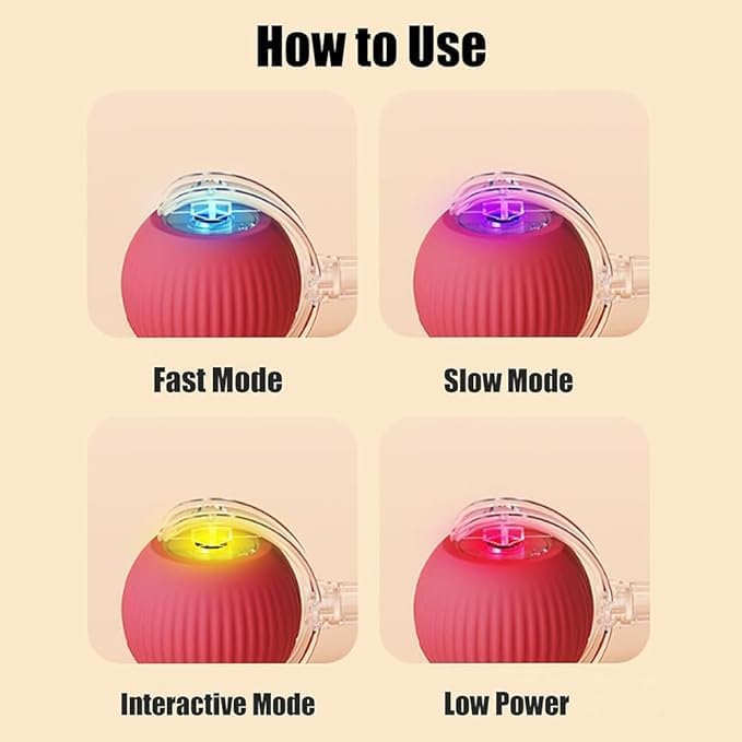 2025 New Electric Dog Ball Toy,Electric Ball Dog Toy for Cat,360° Smart Automatic Interactive Rolling Dog Ball, Smart Interactive Pet Toy Ball,Automatic Dog Toy,Interactive Dog Toys,Gift for kids