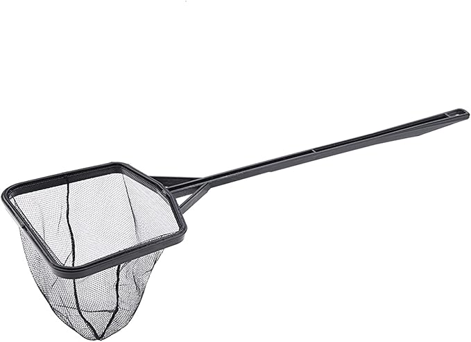 Fishing Net Lightweight Nylon Net and Anti-Slip Handle for Aquarium Fish (L)