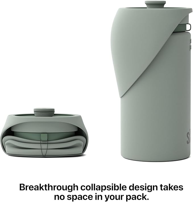 SÄKER Portable Dog Water Bottle, Collapsible Water Bottle for Dogs Perfect for Walking, Hiking and Outdoors | Works as a Portable Water Bowl | Designed in Montreal - 550ml