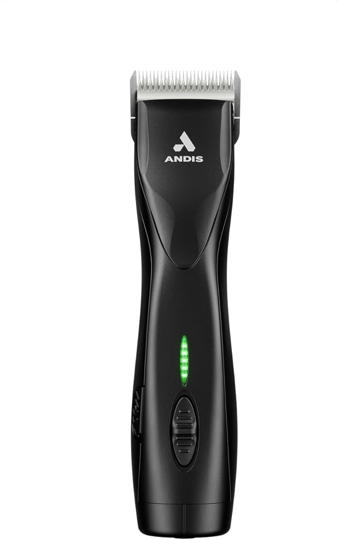 Andis 79170 Pulse Zr II 5-Speed Detachable Blade Clipper, Cordless Animal/Dog Grooming, Removable Lithium Ion Battery, LED Charge Light, Black