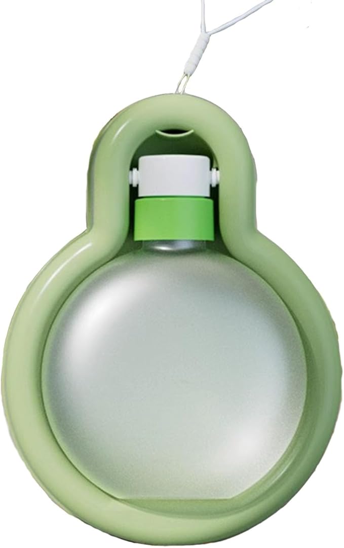 17OZ Portable Foldable Pet Dog Walking Water Bottle, Pet Travel Water Dispenser for Outdoor Walking, Hiking, and Travel Gravity Water Kitten Drinker(Green)