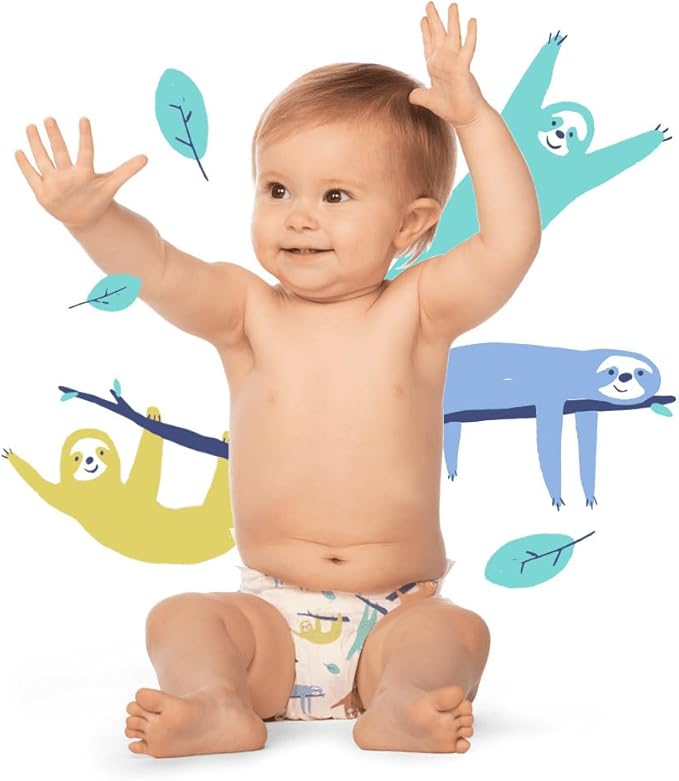 Hello Bello Premium Baby Diapers Size 3, 25 Count of Disposable, Extra-Absorbent, Hypoallergenic Baby Diapers with Snug and Comfort Fit, Sleepy Sloth