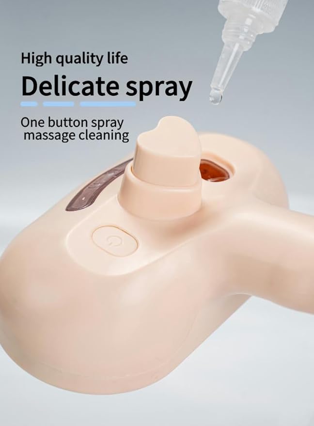 Pet Grooming Steam Brush, Pet Spray Hair Removal Comb, Anti-Static, Rechargeable, Comfortable Grip, for Dogs & Cats, Spray Hair Removal Comb, Steam Brush for Shedding & Grooming, Pink