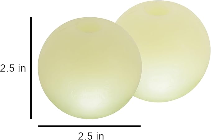 Harry Barker Glow Balls and Chew Stick, Rubber Bone for Dogs - 2.5" Glow Balls