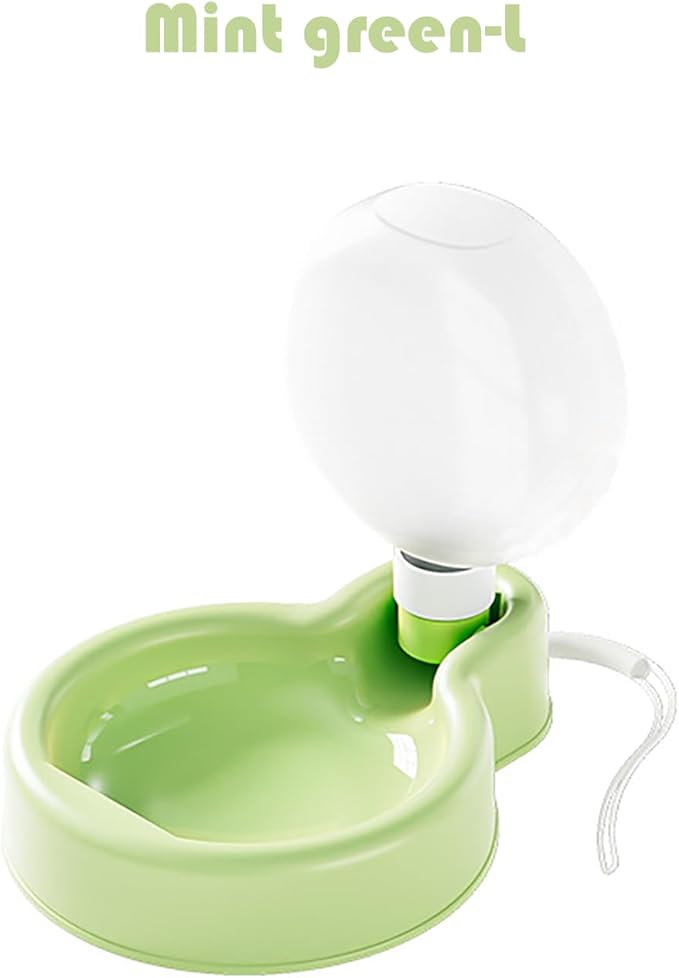Foldable Pet Outdoor Camping Drinking Water Bottle Dog Cat Travel Portable Water Dispenser Small Large Capacity (Mint Green, Large)
