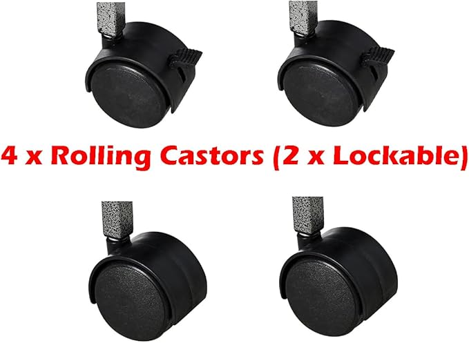 Large Two Story Double Unit Four Tiers Small Animal Critter Home Cage Tight 1/2-Inch Bar Spacing for Feisty Ferret Hammock Chinchilla Rat Mice Squirrel Rabbit Sugar Glider with Rolling Stand