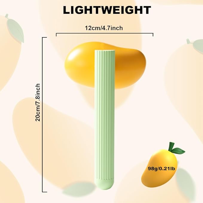 Dog Brush with Release Button, Mango Cat Brush for Long or Short Haired Cats Dogs Rabbits, Skin Friendly Deshedding Grooming Tool for Gently Removes Loose Fur Undercoat