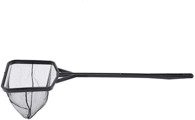 FTVOGUE Fishing Net Lightweight Nylon Net and Anti-Slip Handle for Aquarium Fish (M)