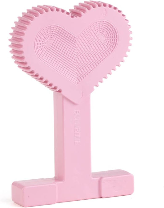 Bullibone Nylon Dog Chew Toy Nylon Bone - Improves Dental Hygiene, Easy to Grip Bottom, and Permeated with Flavor (Peppermint, Small - Single)