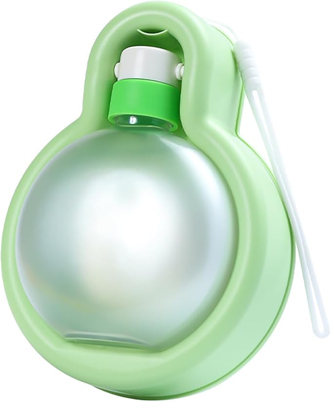 Foldable Pet Outdoor Camping Drinking Water Bottle Dog Cat Travel Portable Water Dispenser Small Large Capacity (Mint Green, Large)