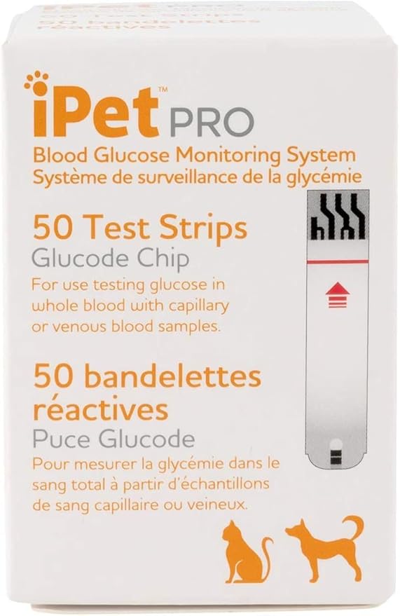 iPet PRO Blood Glucose Test Strips (Blood Glucose 50 ct. Test Strips)