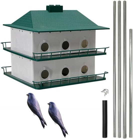 Heath 12-Room Two-Story Purple Martin House Package
