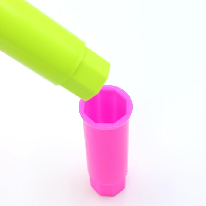 NACOCO Pet Standing Water Dispenser - Cat Dog Standing Detachable Pole Automatically Feeding Water Height Adjustable(Green/Red/Yellow Adjustable Rods, Green Water Tap)