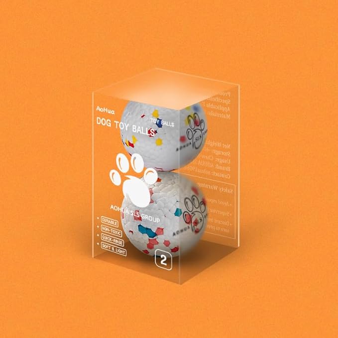 Indestructible Dog Balls for Aggressive Chewers: Interactive Pet Toys, Solid-Colored, Durable, Bouncy, and Water Toy Fetch Balls, Herding and Jolly Ball for Dogs