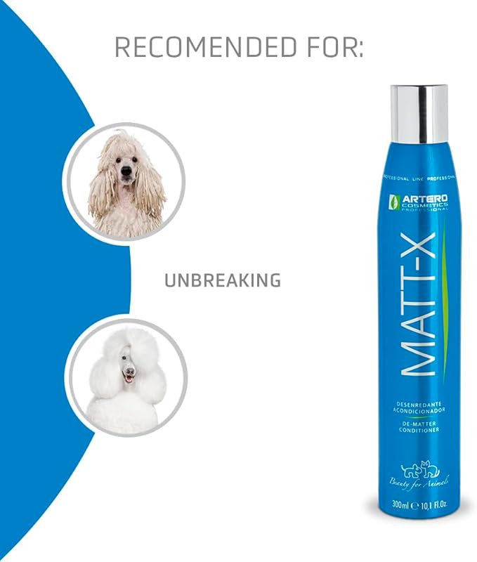 Artero Matt-X Dematter. Ultra Dematting and Finishing Spray for Dogs and Cats. A Powerful dematting, Conditioning Spray