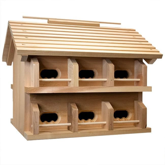 Heath Cedar Crescent Entry Purple Martin House Package