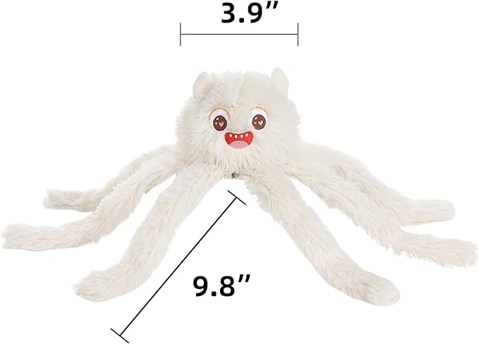 DODODOLA Dog Toys Squeaky Dog Toys with Crinkle Paper Cute Stuffed Octopus Durable Dog Plush Toys for Large Breed Dog Chew Toys for Small, Medium, Large Dogs