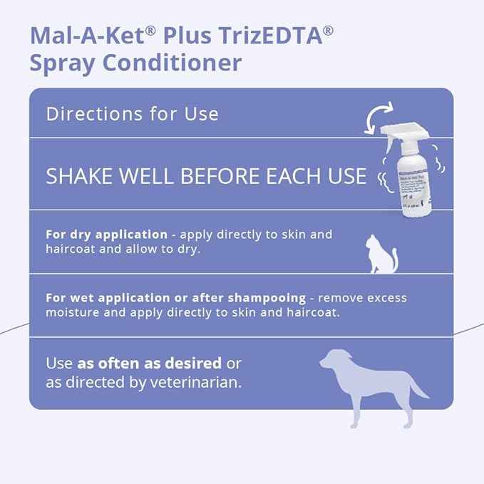 Plus TrizEDTA Spray Conditioner for Dogs and Cats, 8 oz