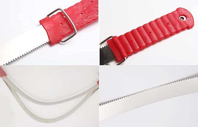 Shedding Blade Horse Brush Scraper Stainless Steel Shed Blade for Dogs (two loops)