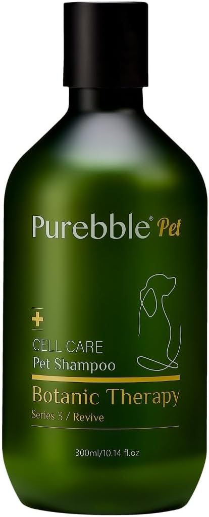 Pet Shampoo Revive Yellow Botanical Line for Soft and Shiny Coat and Fur- Cleanses, Conditions, and Detangles, pH-Balancing Formula for Pets, No Artificial Fragrance 300ml / 10.14 fl oz